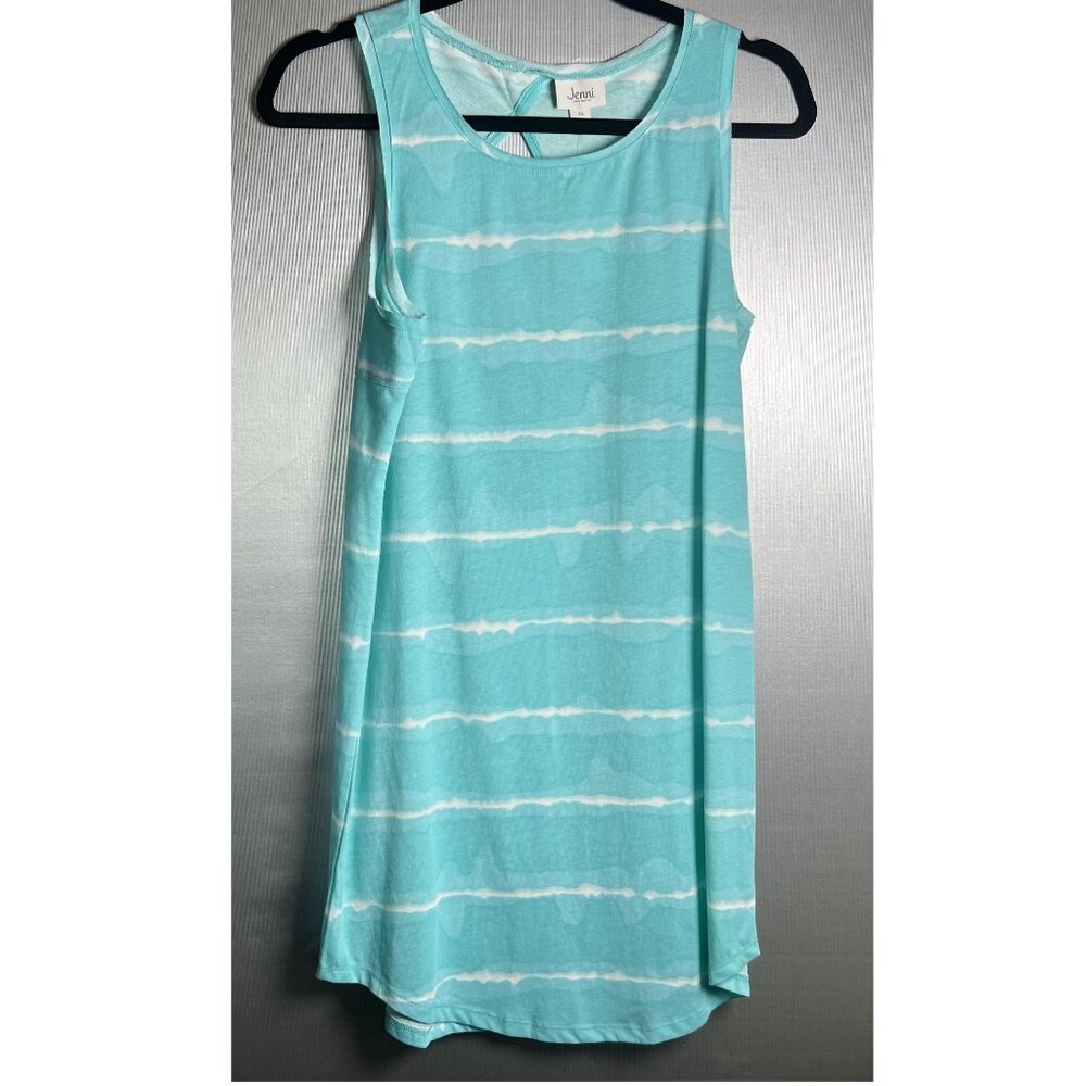 Jenni Sleepshirt Size XS Tropical Tide Turquoise Nightwear Sleeveless New